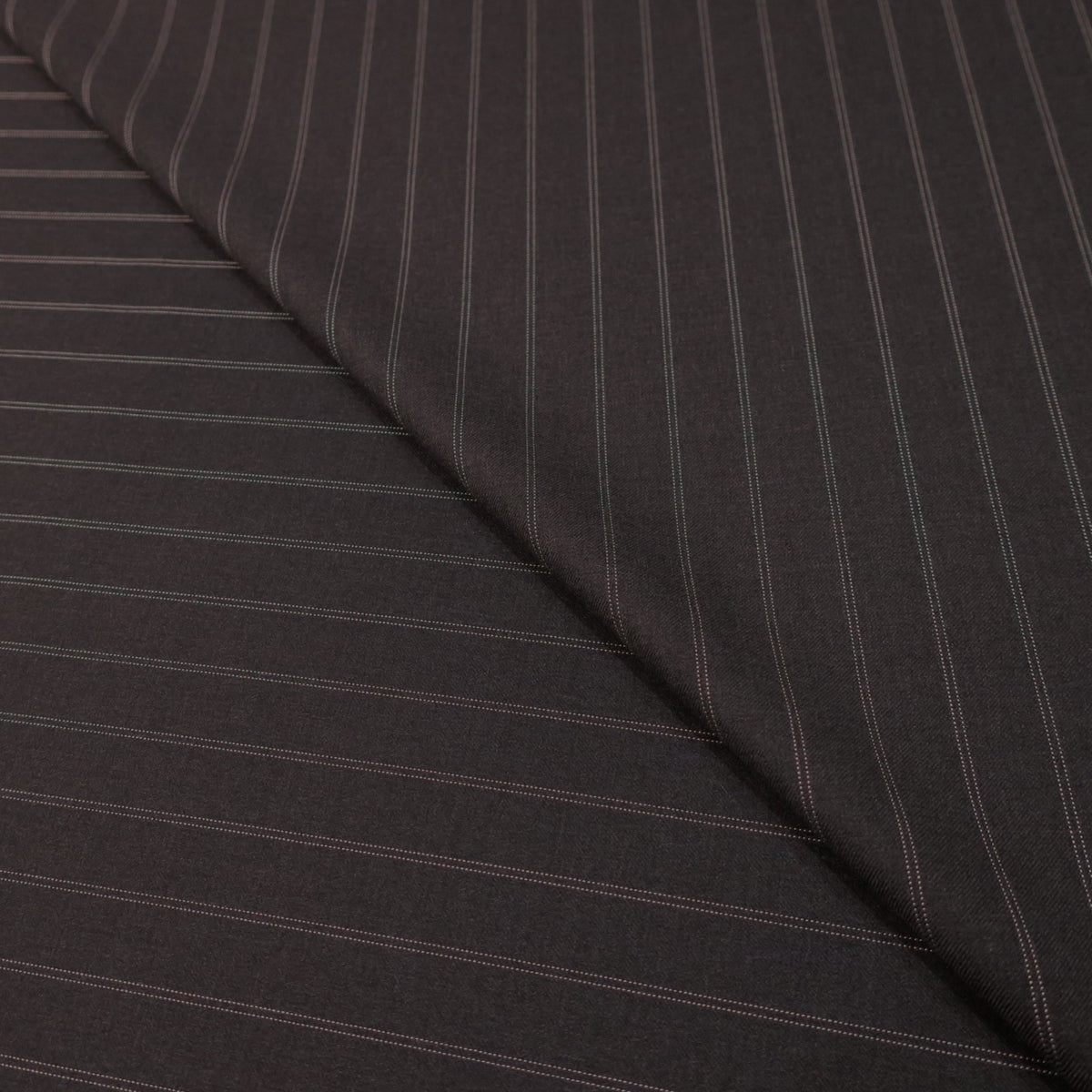 Charcoal Stripe Loro Piana Super 120's Extrafine Merino Wool