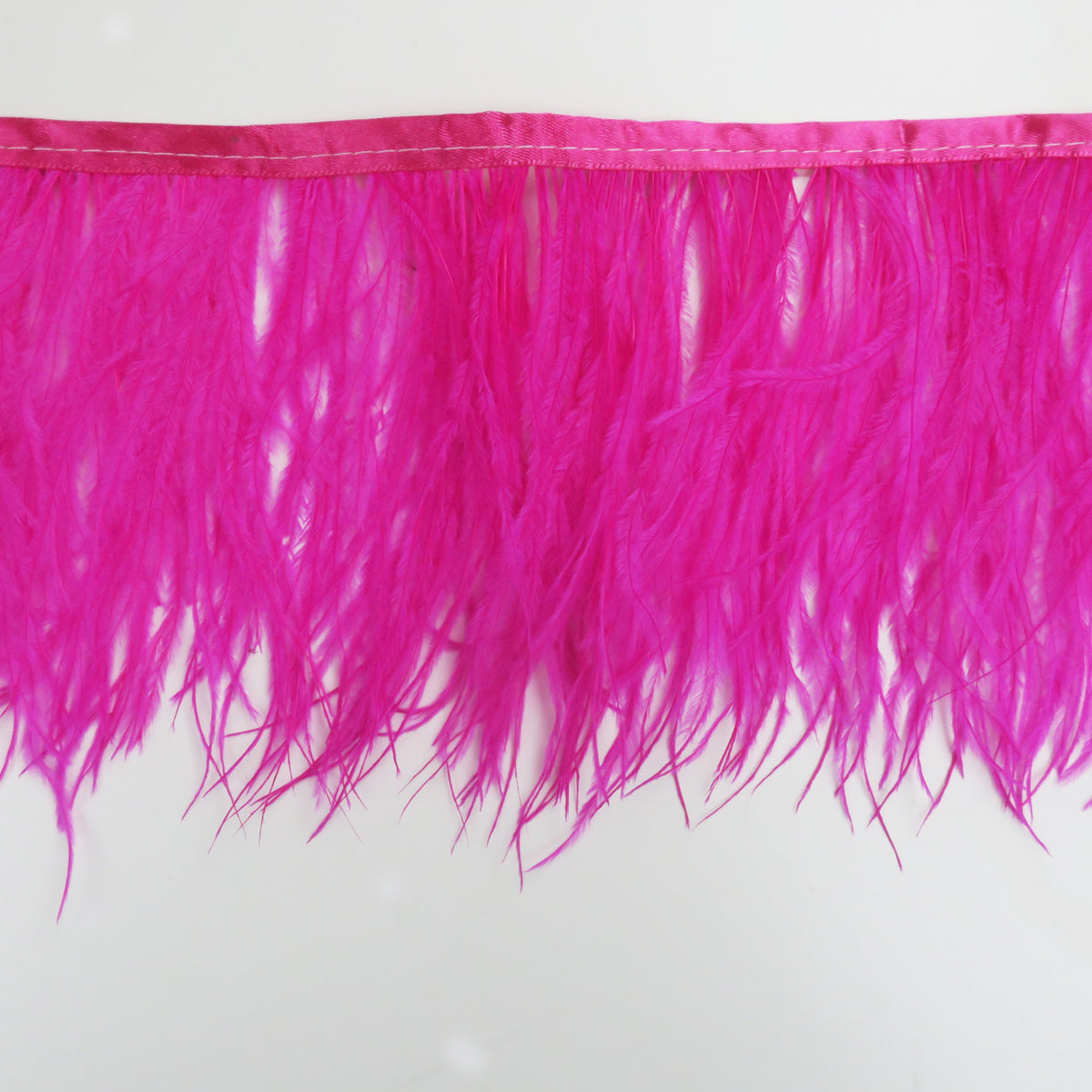 Hot Pink Ostrich Feather Trim 1 PLY