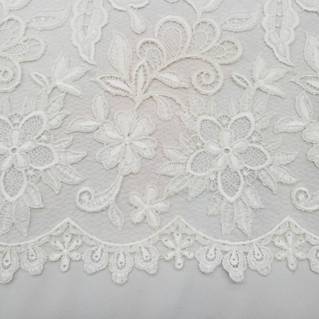 White bridal lace fabric hot sale