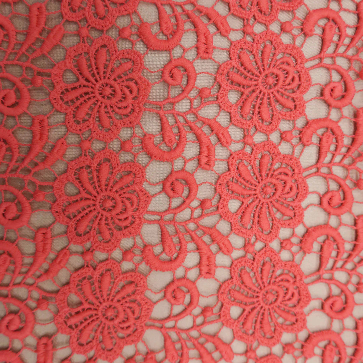 Coral outlet lace fabric