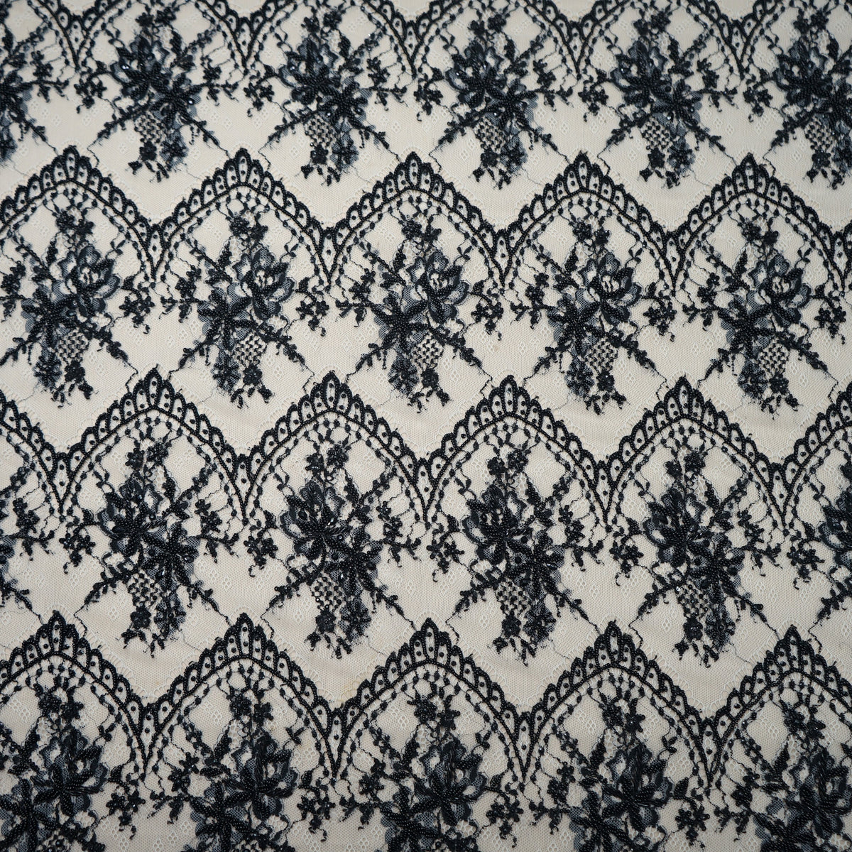 Victorian Elegance Lace Tulle Design Embroidered Fabric– Rex Fabrics