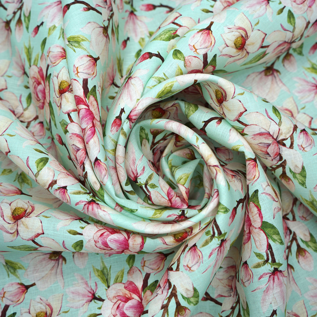 Spring Breeze Bloom Background Linen Fabric– Rex Fabrics