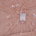 Peach Floral Tulle with Bugle Beads Floral Embroidered Tulle Fabric - Rex Fabrics