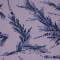 Dark Blue Abstract Floral Sequins and Beads on Embroidered Tulle Fabric - Rex Fabrics