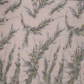Forest Green Abstract Floral Sequins and Beads on Embroidered Tulle Fabric - Rex Fabrics
