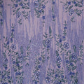Electric Blue Abstract Floral Sequins and Beads on Embroidered Tulle Fabric - Rex Fabrics