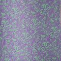 Mint Green Background with Lavender Paisleys Print Silk Charmeuse Fabric - Rex Fabrics