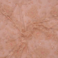 Champagne Ivory Floral Pearls and Bugle Beads on Embroidered Tulle Fabric - Rex Fabrics