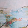 Multicolored Scenery Landscape Canvas Painting Like Printed Silk Charmeuse Fabric - Rex Fabrics
