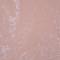 Ivory Tulle with Bugle Beads Floral Embroidered Tulle Fabric - Rex Fabrics