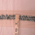 AB Green Abstract Crystal Beaded Rhinestone and Bugle Beads Trim - Rex Fabrics