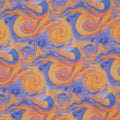 Orange and Purple Water Color Abstract Art Printed Silk Chiffon Fabric - Rex Fabrics