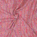 Lavender and Fuchsia Multicolored with Metallic Accents Abstract Texture Threaded Tweed Boucle Fabric - Rex Fabrics
