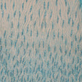 Aqua Bugle Beads and Rhinestones Modern Embroidered Tulle Fabric - Rex Fabrics