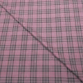 Pink with Darker Plaid Summertime Wool Silk and Linen Loro Piana Fabric - Rex Fabrics