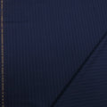 Navy with Purple Stripes Royal Wish Super 170's Wool & Silk Loro Piana Fabric - Rex Fabrics