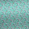 Green Floral and Paisleys Printed Silk Charmeuse Fabric - Rex Fabrics