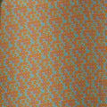 Mustard Aqua & Coral Balls Printed Silk Charmeuse Fabric - Rex Fabrics