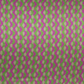 Green & Fuchsia Abstract Waves Printed Silk Charmeuse Fabric - Rex Fabrics