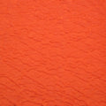 Orange Abstract Embossed Textured Jacquard Brocade Fabric - Rex Fabrics