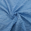 Baby Blue Abstract Embossed Textured Jacquard Brocade Fabric - Rex Fabrics