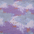 Light Purple and Metallic Abstract Embossed Textured Jacquard Brocade Fabric - Rex Fabrics