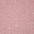 Light Pink Rain Sequins and Beads on Embroidered Tulle Fabric - Rex Fabrics