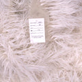 White Feathers Embroidered Fabric - Rex Fabrics