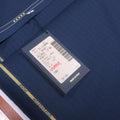 Navy Blue Stripes 100% Superfine Australian Wool Ermenegildo Zegna 15 Mil Mil Cloth Fabric - Rex Fabrics