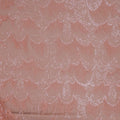 Salmon Pink Modern Chandelier Sequins and Beads on Embroidered Tulle Fabric - Rex Fabrics