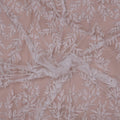 White Floral Sequins and Beads on Embroidered Tulle Fabric - Rex Fabrics
