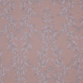 Silver Floral Sequins and Beads on Embroidered Tulle Fabric - Rex Fabrics
