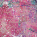 Multicolored Lavenders Embroidery Corded Abstract Painting on Embroidered Tulle Fabric - Rex Fabrics