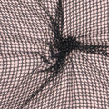 Black with Clear Rhinestones Lattice Net Fabric - Rex Fabrics