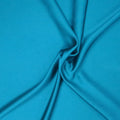Teal Solid Plain TOKYO Polyester Charmeuse Fabric - Rex Fabrics