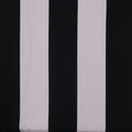Black and White Stripe Printed Polyester Mikado Fabric - Rex Fabrics