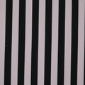 Off White and Black Stripe Printed Polyester Mikado Fabric - Rex Fabrics