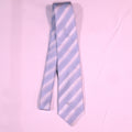 Sky Blue and Silver Stripes Gianfranco Ferre Formal Tie - Rex Fabrics