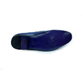 Custom DARIO 2019 Collection Blue Leather Shoe - Rex Fabrics