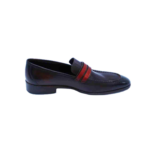 Custom JOSE 2019 Collection Black Leather Shoe - Rex Fabrics