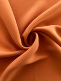 Pastel Orange Solid Semi Stretch Crepe Petalo Di Rosa Fabric - Rex Fabrics