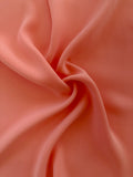 Pale Carmine Coral Solid Semi Stretch Crepe Petalo Di Rosa Fabric - Rex Fabrics