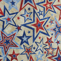 Patriotic Themed Star Printed Cotton Pierre Cardin - Rex Fabrics