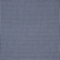 Navy and White Gingham 1/8" Cotton Blended Broadcloth - Rex Fabrics