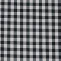 Black and White Gingham 1" Cotton Blended Broadcloth - Rex Fabrics