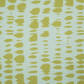 Alligator Mustard and White Background Crepe Polyester Fabric - Rex Fabrics