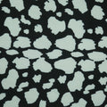 Abstract Dots White and Black Background Charmeuse Polyester Fabric - Rex Fabrics