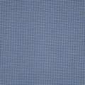 Blue and White Gingham 1/8" Cotton Blended Broadcloth - Rex Fabrics