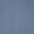 Blue and White Gingham 1/4" Cotton Blended Broadcloth - Rex Fabrics
