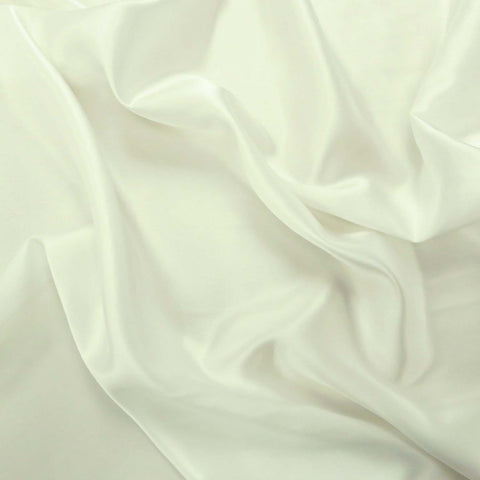Silk Charmeuse Fabric White Solid 54" 19mm - Rex Fabrics